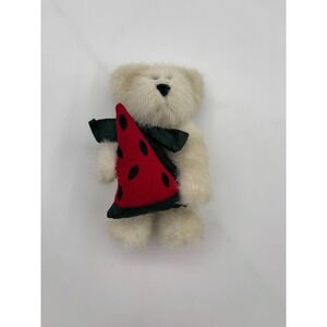 Boyds Plush Bear -Pipley Macrind Watermelon- 6" tall.